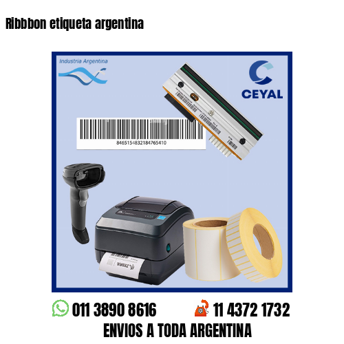 Ribbbon etiqueta argentina