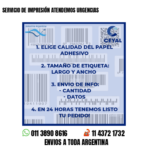 SERVICIO DE IMPRESIÓN ATENDEMOS URGENCIAS