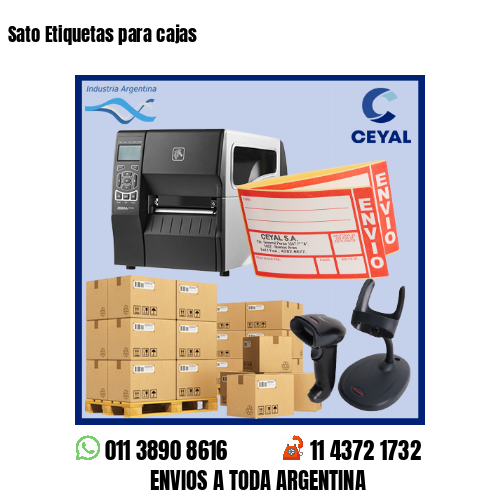 Sato Etiquetas para cajas