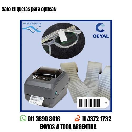 Sato Etiquetas para opticas