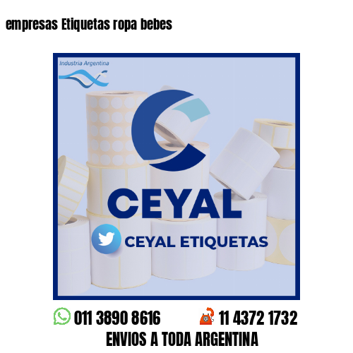 empresas Etiquetas ropa bebes