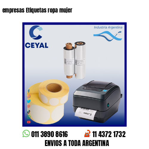 empresas Etiquetas ropa mujer