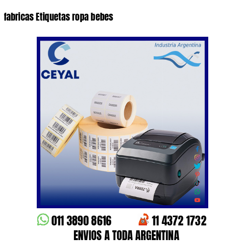 fabricas Etiquetas ropa bebes