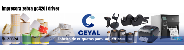 impresora zebra gc420t driver
