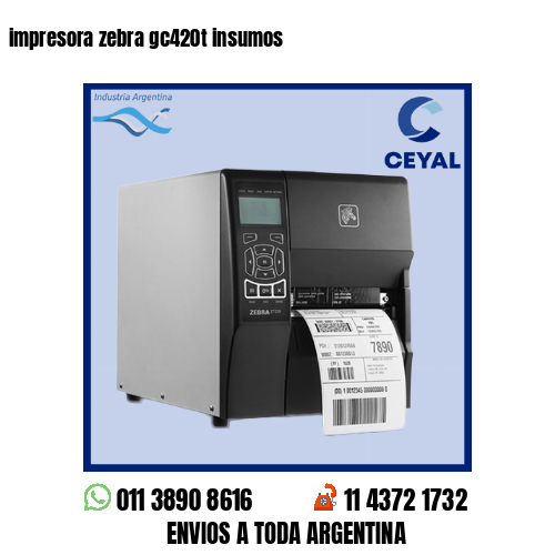 impresora zebra gc420t insumos