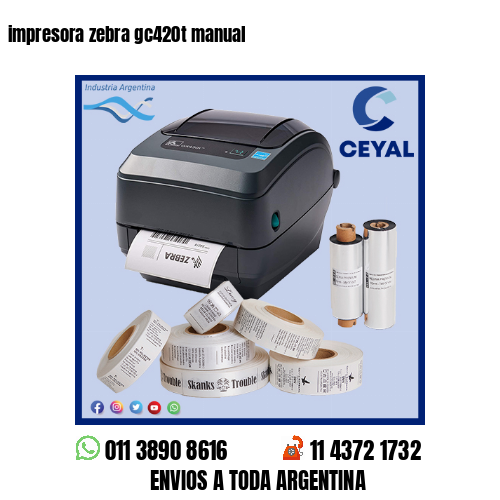 impresora zebra gc420t manual