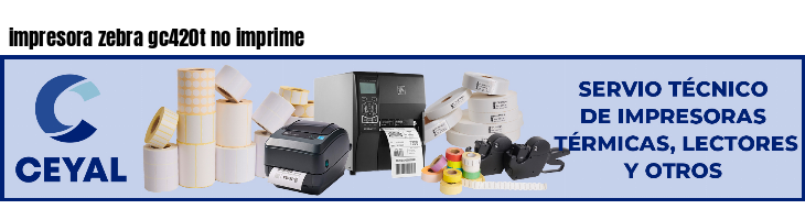 impresora zebra gc420t no imprime