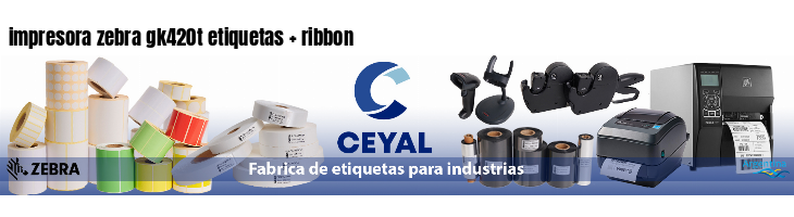 impresora zebra gk420t etiquetas   ribbon