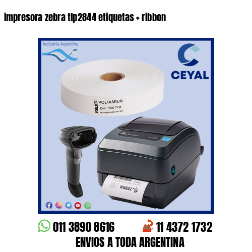 impresora zebra tlp2844 etiquetas   ribbon
