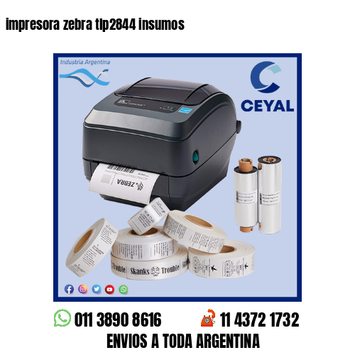 impresora zebra tlp2844 insumos