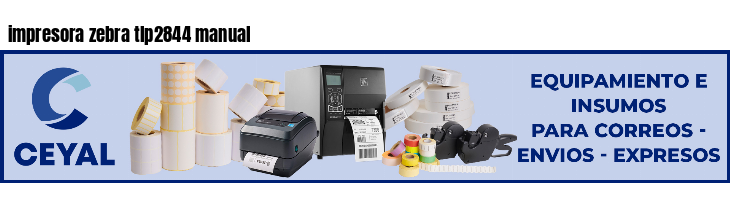 impresora zebra tlp2844 manual
