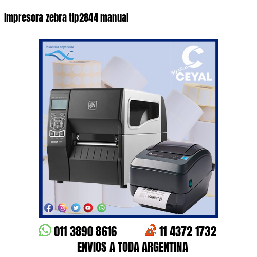 impresora zebra tlp2844 manual