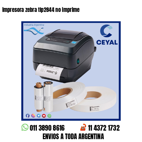 impresora zebra tlp2844 no imprime