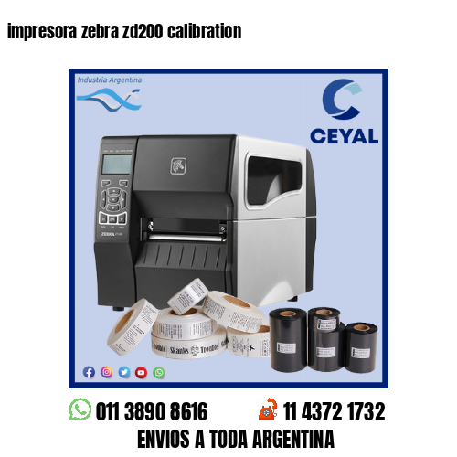 impresora zebra zd200 calibration