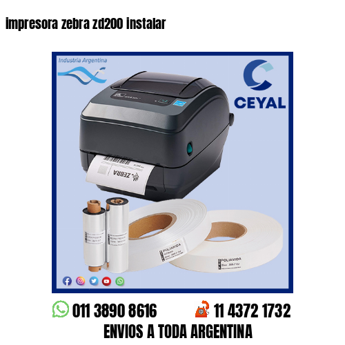 impresora zebra zd200 instalar