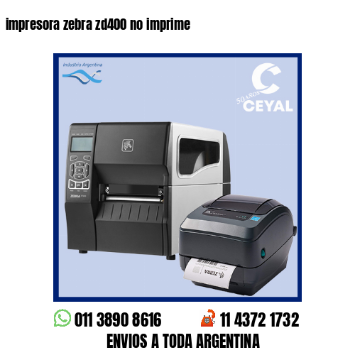 impresora zebra zd400 no imprime