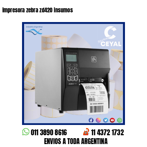 impresora zebra zd420 insumos