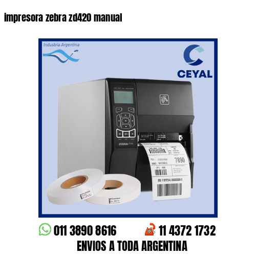impresora zebra zd420 manual