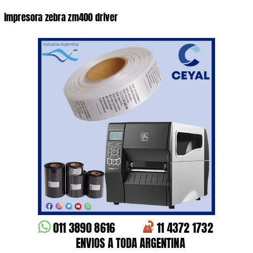 impresora zebra zm400 driver
