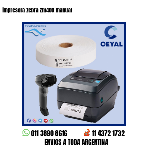 impresora zebra zm400 manual