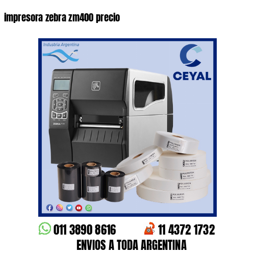 impresora zebra zm400 precio