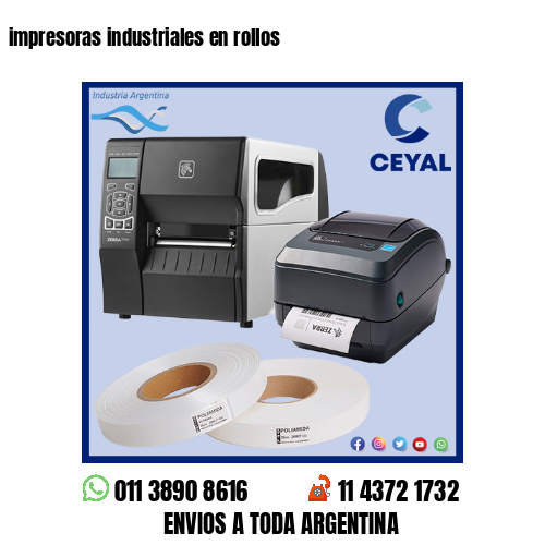 impresoras industriales en rollos
