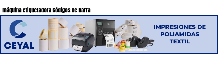 máquina etiquetadora Códigos de barra