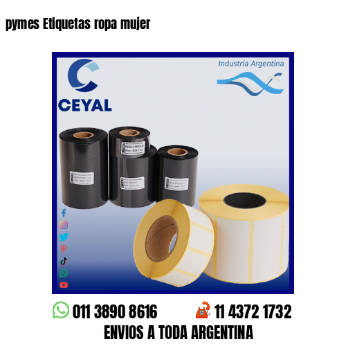 pymes Etiquetas ropa mujer