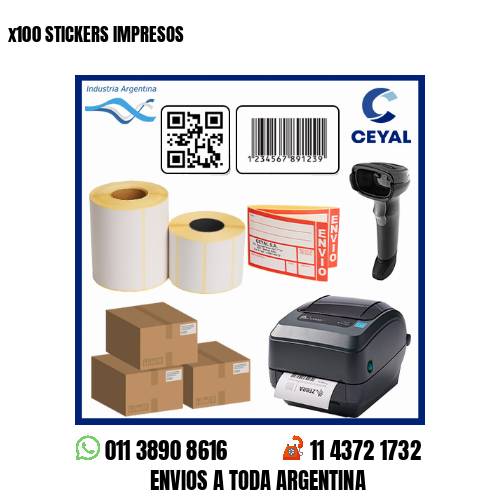 x100 STICKERS IMPRESOS