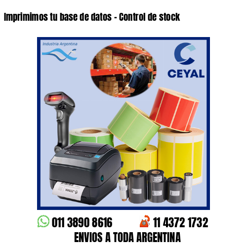 Imprimimos tu base de datos – Control de stock
