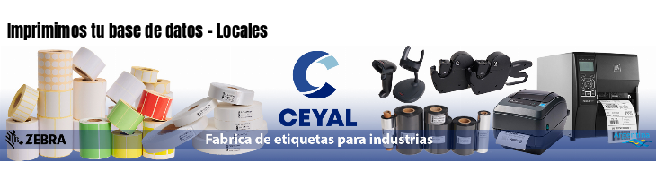Imprimimos tu base de datos - Locales