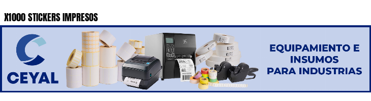 X1000 STICKERS IMPRESOS