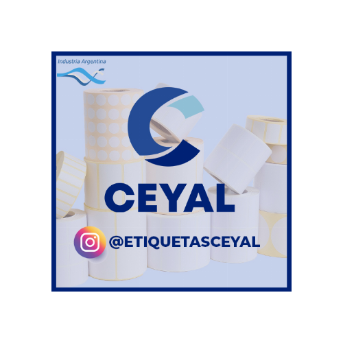 etiqueta térmica 80x25 mm caja x 5 mil
