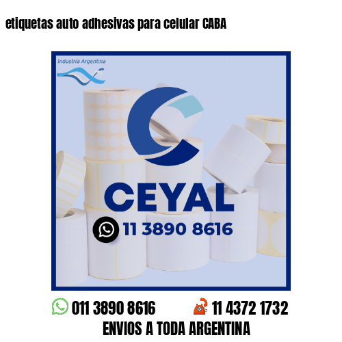 etiquetas auto adhesivas para celular CABA