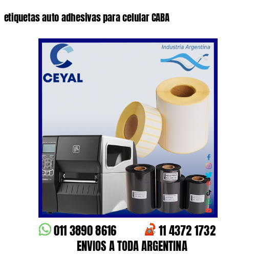 etiquetas auto adhesivas para celular CABA