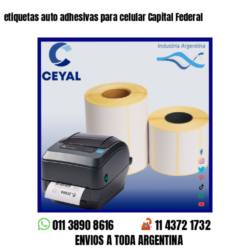 etiquetas auto adhesivas para celular Capital Federal