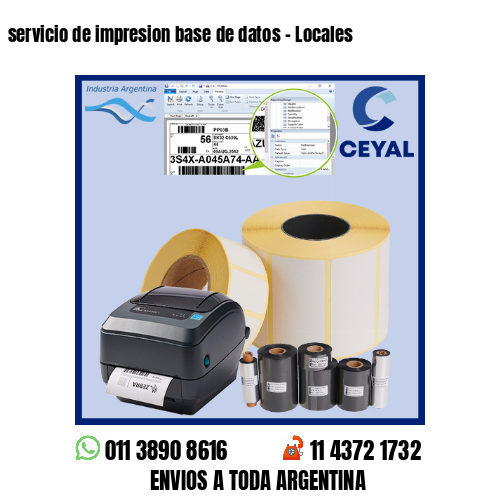 servicio de impresion base de datos – Locales