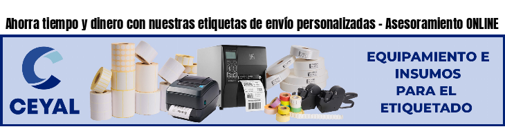 Ahorra tiempo y dinero con nuestras etiquetas de envío personalizadas - Asesoramiento ONLINE