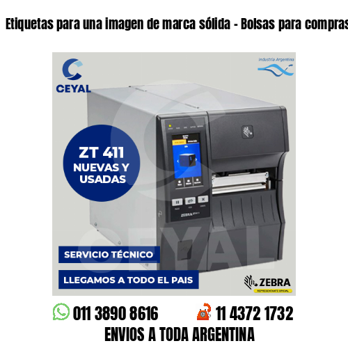 Etiquetas para una imagen de marca sólida – Bolsas para compras electrónicas