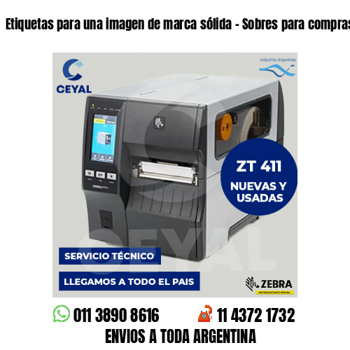 Etiquetas para una imagen de marca sólida – Sobres para compras online