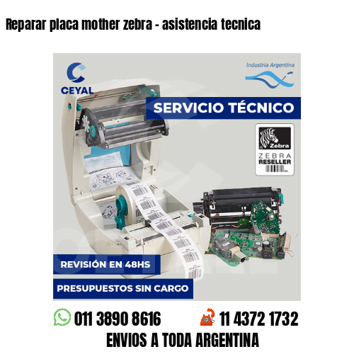 Reparar placa mother zebra – asistencia tecnica