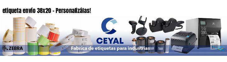 etiqueta envío 38x20 - Personalizálas!