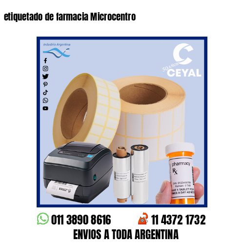 etiquetado de farmacia Microcentro