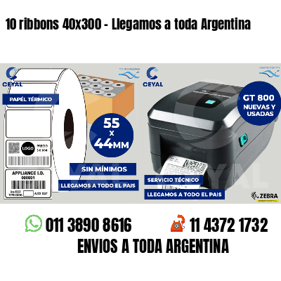 10 ribbons 40x300 - Llegamos a toda Argentina
