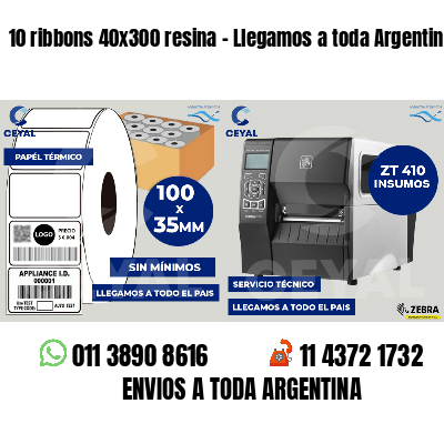10 ribbons 40x300 resina - Llegamos a toda Argentina