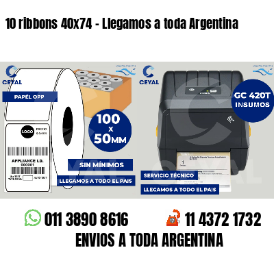 10 ribbons 40x74 - Llegamos a toda Argentina