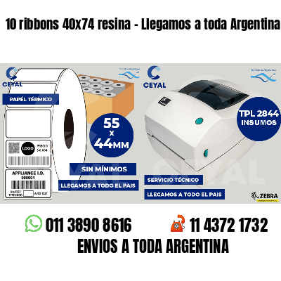 10 ribbons 40x74 resina - Llegamos a toda Argentina