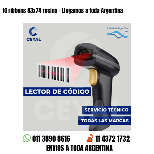 10 ribbons 83x74 resina - Llegamos a toda Argentina