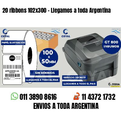 20 ribbons 102x300 - Llegamos a toda Argentina