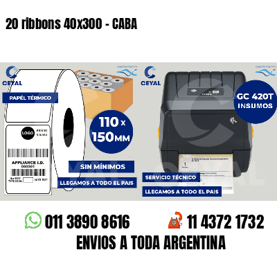 20 ribbons 40x300 - CABA